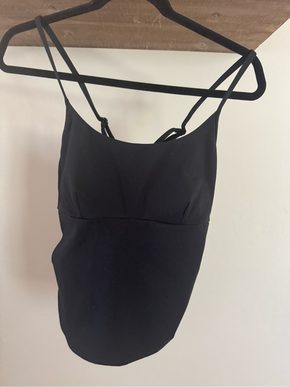Black Spaghetti Strap Tank Top
